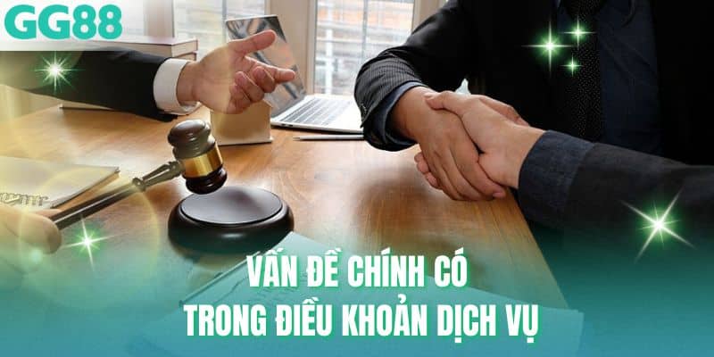 Vấn đề chính có trong điều khoản dịch vụ